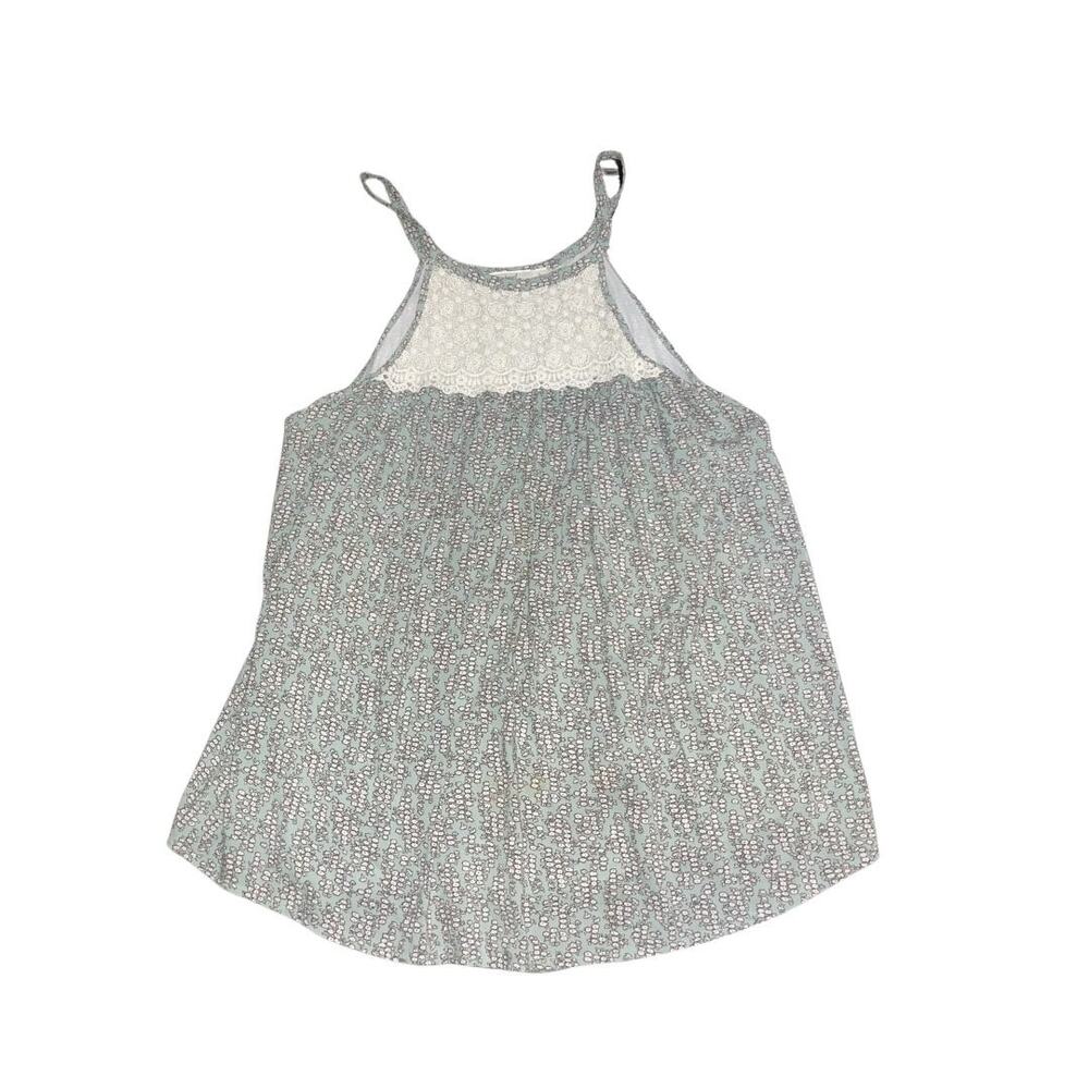 Hagel Bohemian Babydoll Tank Top Camisoles Size Large Crochet Lace Neckline